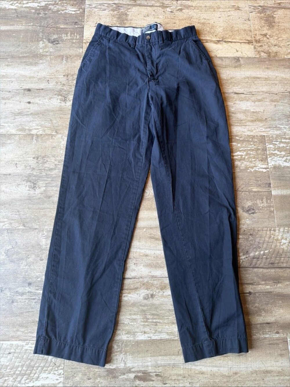 POLO RALPH LAUREN Navy Blue Prospect Pants 100% Cotton Casual Men’s 30x32